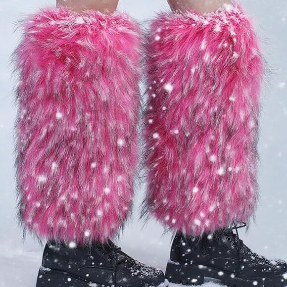 Faux Fur Leg Warmers